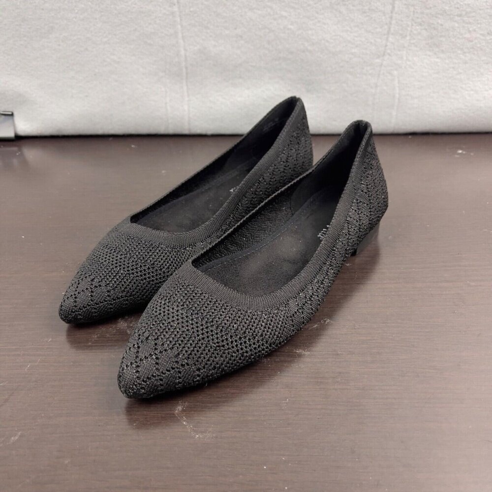 Bella Vita Black Knit Loafer Flat Womens Size 7